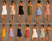 Women's  Mini Dress | Square Neck Sleeveless A-Line Dress